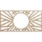 Ekena Millwork Hoover Wood Fretwork Pierced Ceiling Medallion, Red Oak, 34"W x 17"H x 12 5/8"ID x 1/4"T CMWP34X17X0250HORO - alternate 1